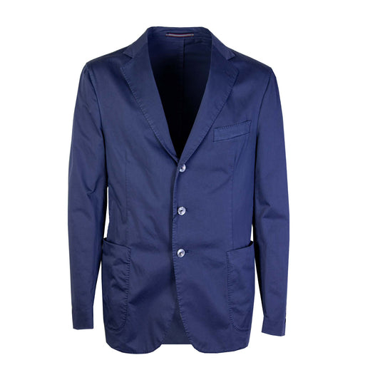 Light Blue Two-Button Cotton Jacket